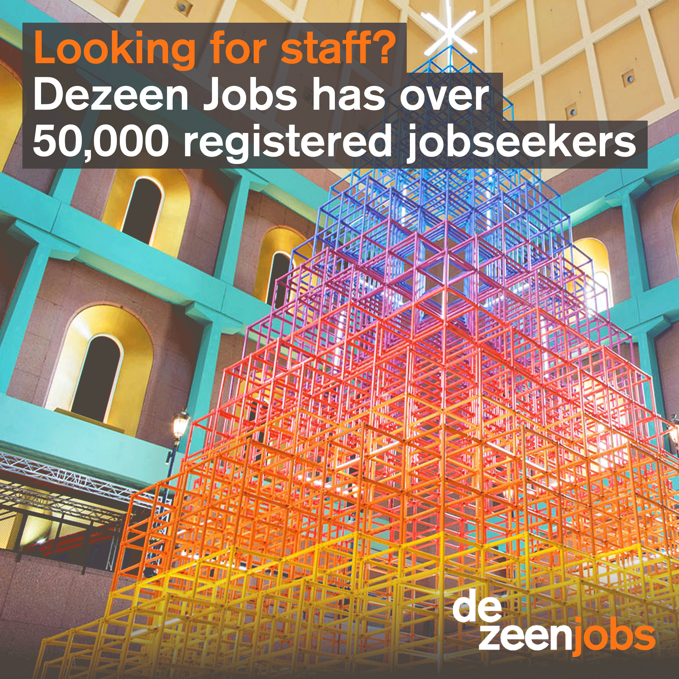 Buy a job ad and get 14 days free on Dezeen Jobs