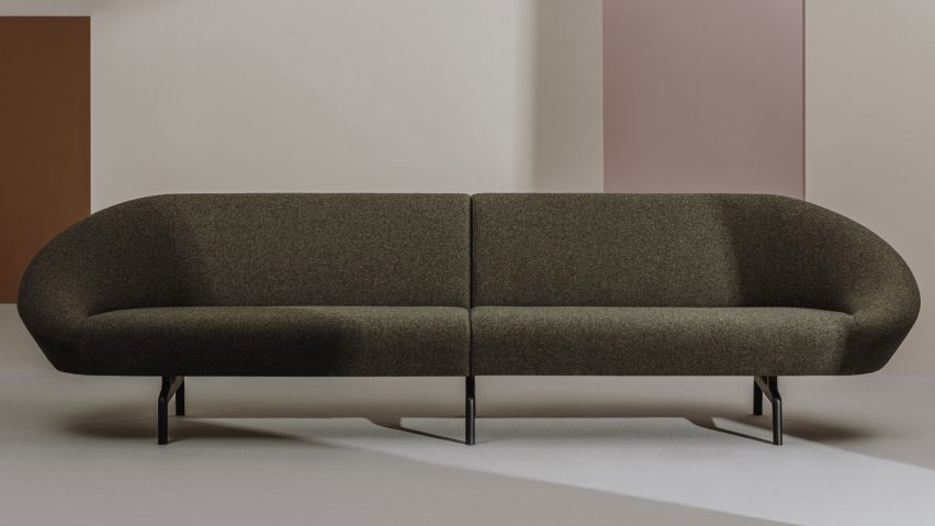 Black Giro Soft sofa by Alfredo Haberli for Andreu World