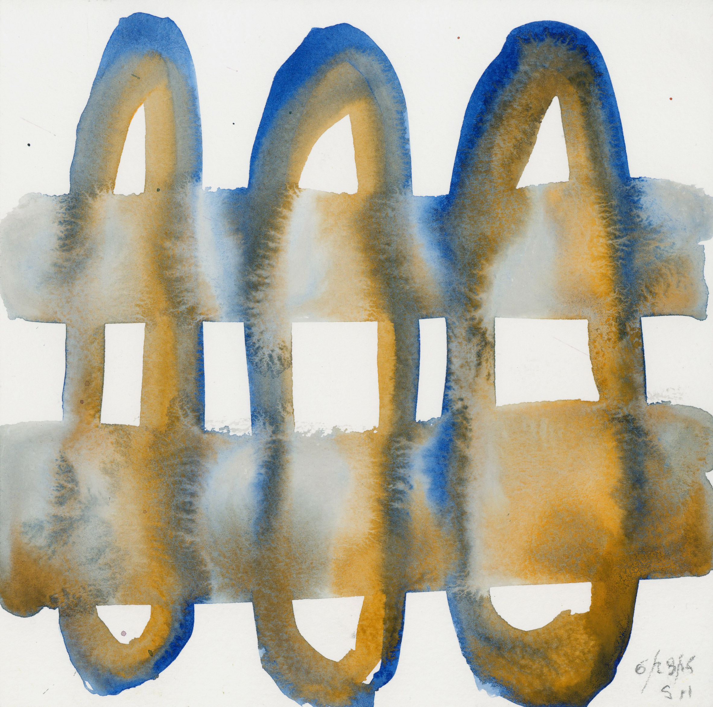 Steven Holl's Untitled 1 watercolour is for sale as part of the Architects for Beirut charity auction