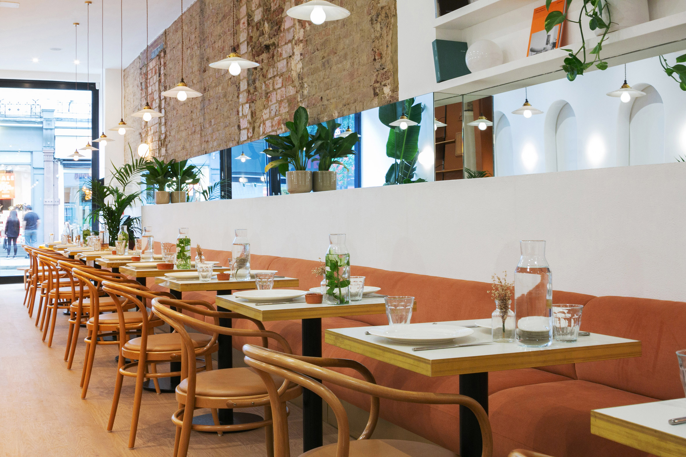 Dining area of Beam cafe in London