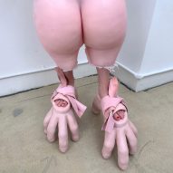 Beate Karlsson uses silicone to make claw shoes and wearable replicas of Kim Kardashian's bum