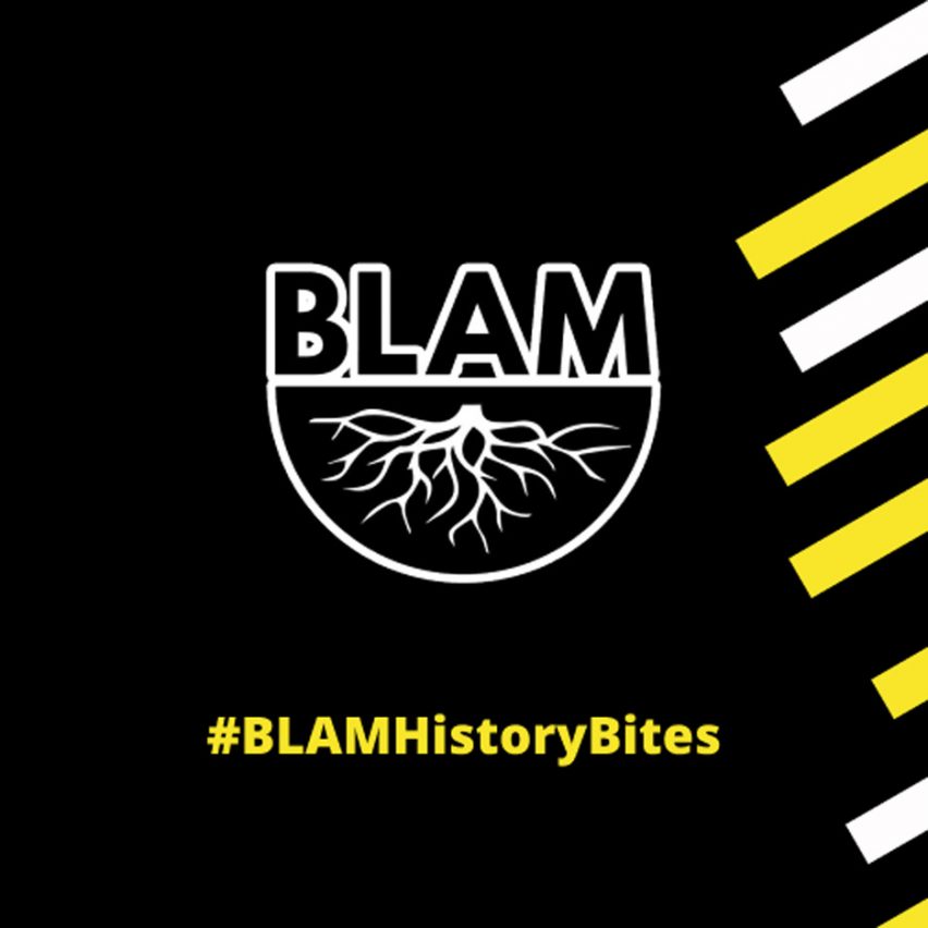 The BLAM History Bites logo