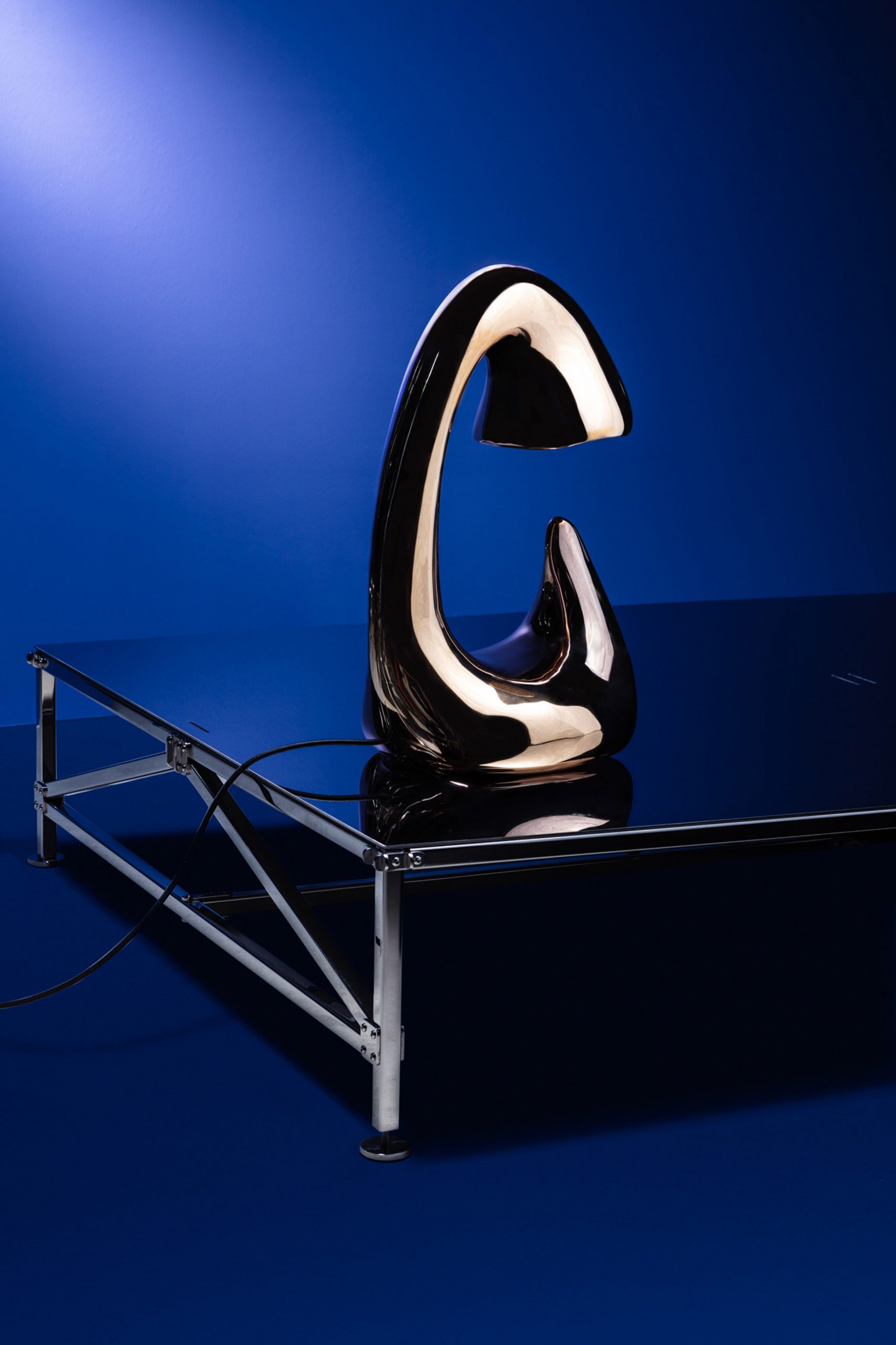 Lamp by Carlo Lorenzetti for Brassless exhibition
