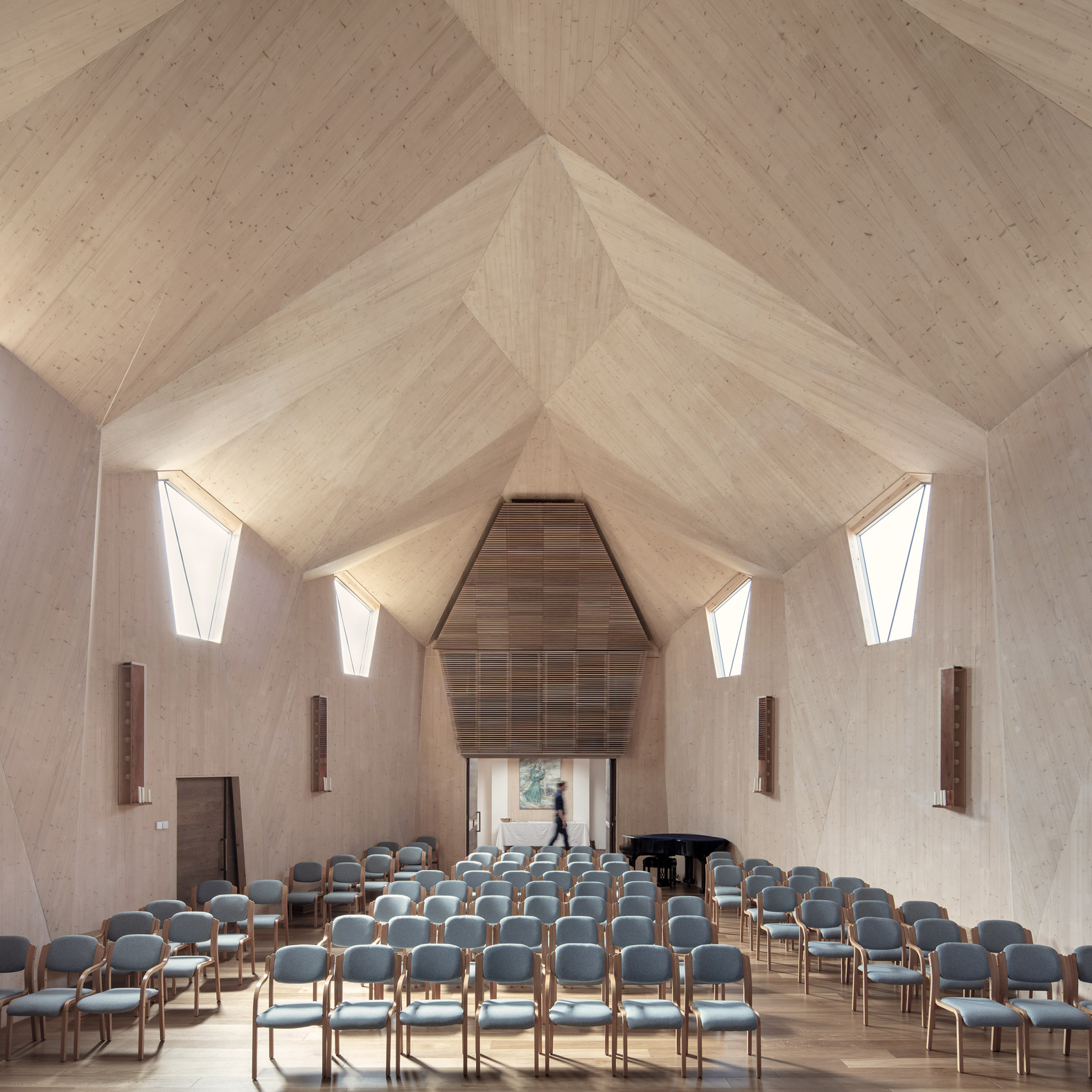 Cross-laminated timber church hall