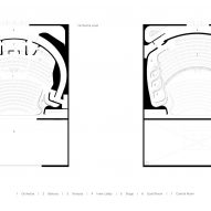 Plans for Coca-Cola Stage at the Alliance Theater by Trahan Architects in Atlanta, Georgia