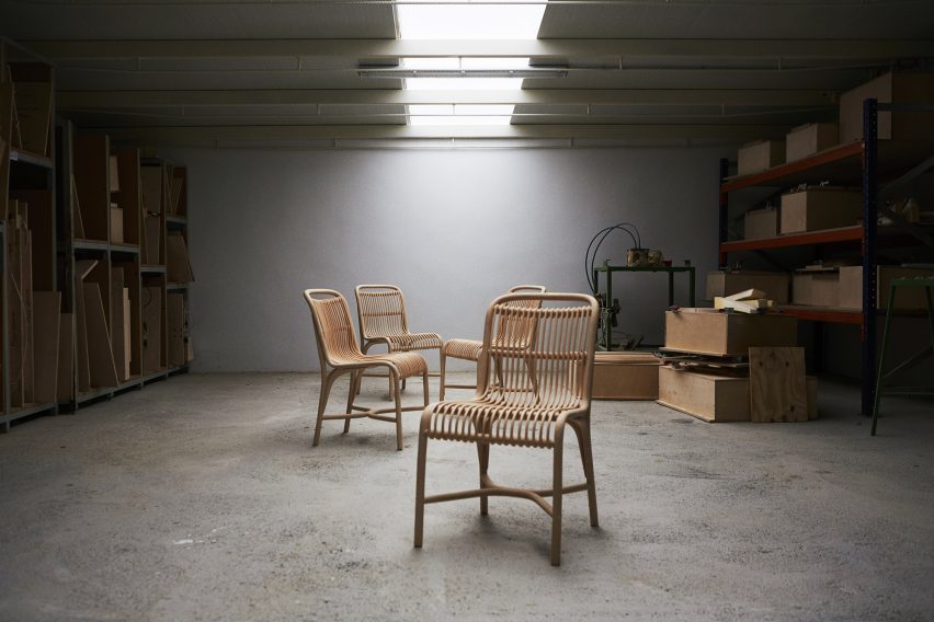 The factory where the Frames low armchair by Jaime Hayon is made
