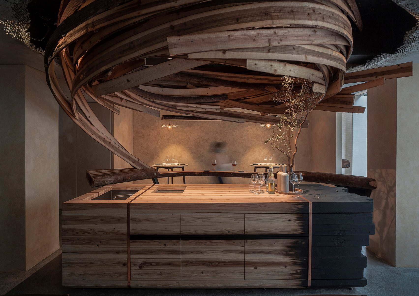 decmyk: Embers restaurant in Taipei features a 