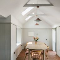 Dining area in Farley Farmhouse by Emil Eve Architects