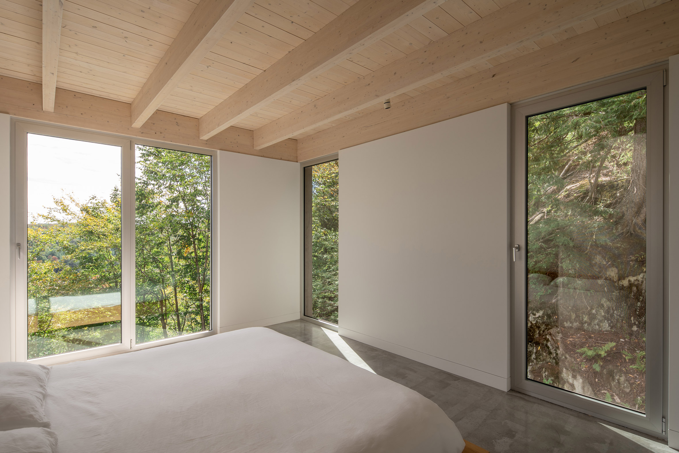 Bedroom in Forest House I by Natalie Dionne Architecture