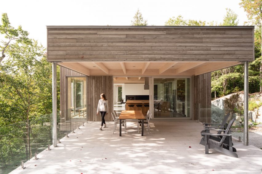 Terrace of Forest House I by Natalie Dionne Architecture