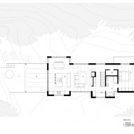 Upper floor plan of Forest House I by Natalie Dionne Architecture