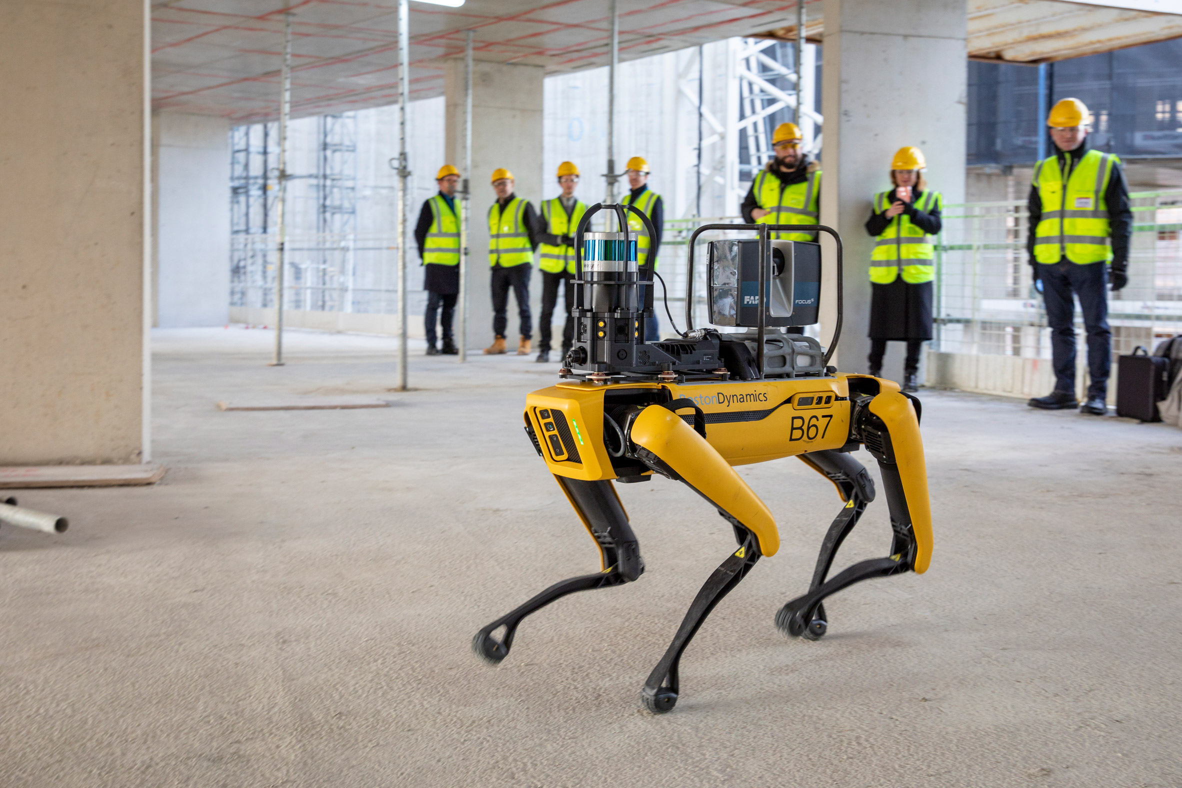 Boston Dynamic's Spot robot dog assists architecture firm Foster + Partners at Battersea Power Station