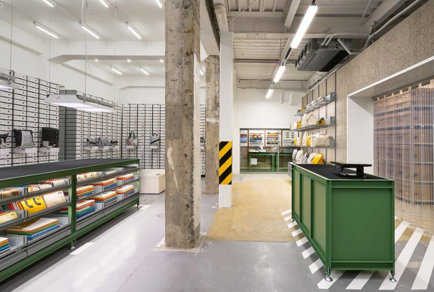 Freitag store in Kyoto has industrial interiors