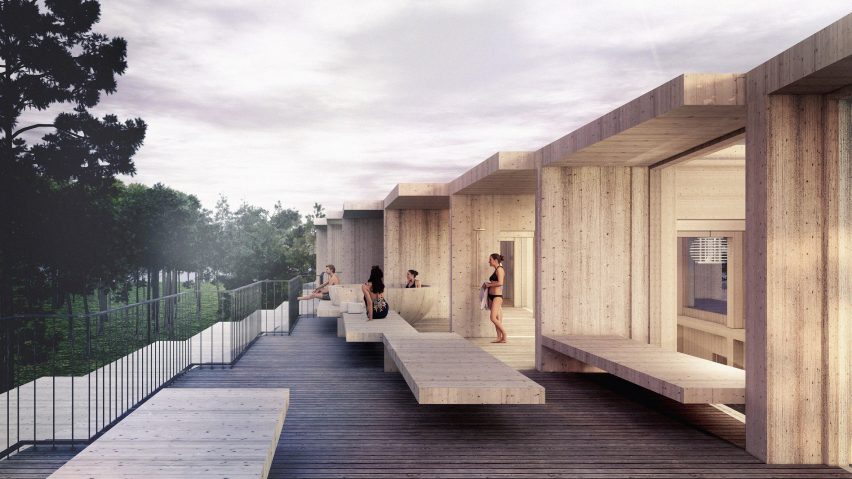 The rooftop spa in the proposed Hotel GSH extension by 3XN and GXN