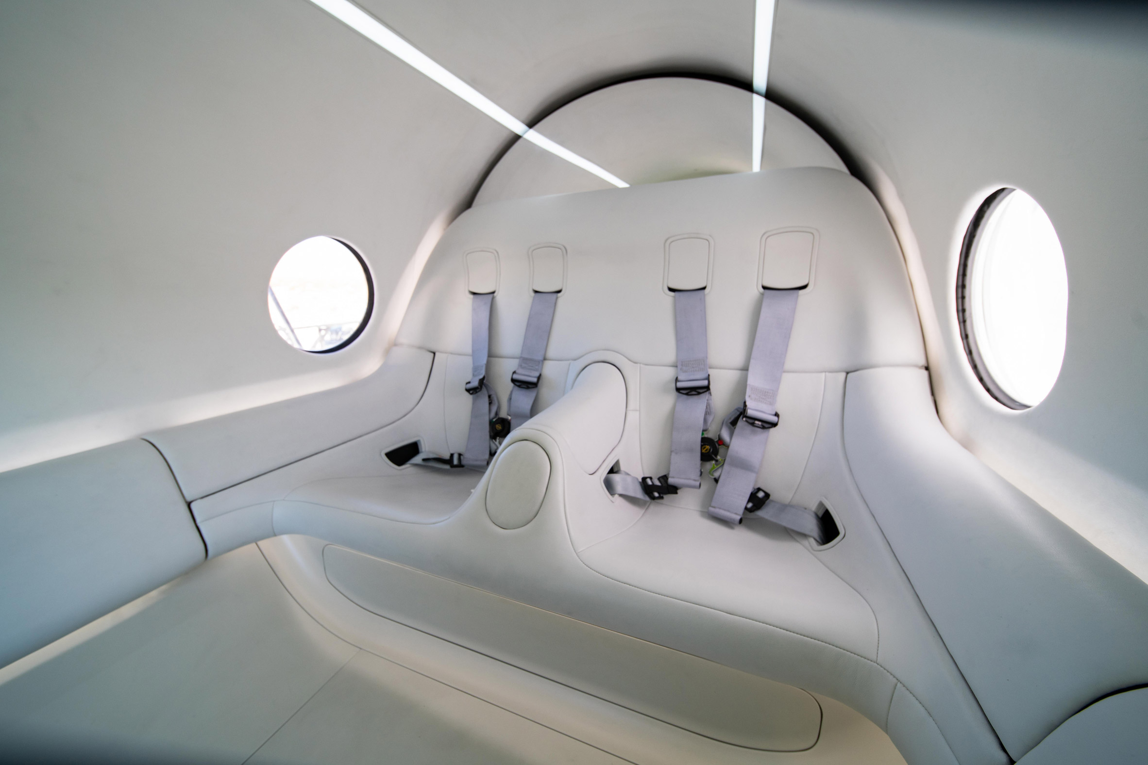 Interior of the BIG-designed hyperloop capsule