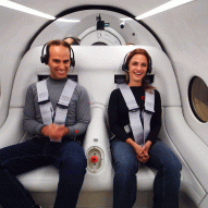 First human passengers travel in BIG-designed Virgin Hyperloop pod