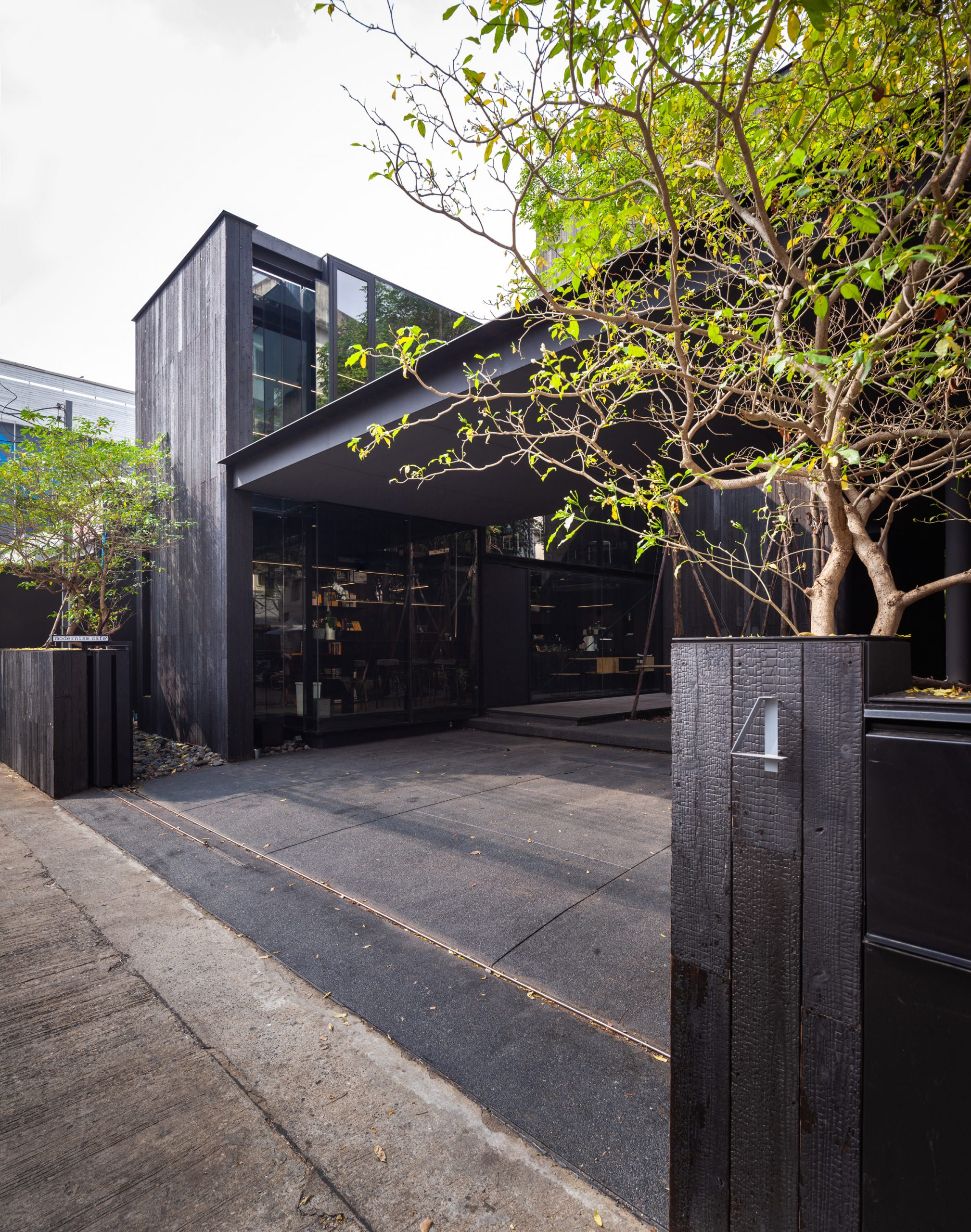 The entrance of IDIN Architects Office in Bangkok, Thailand