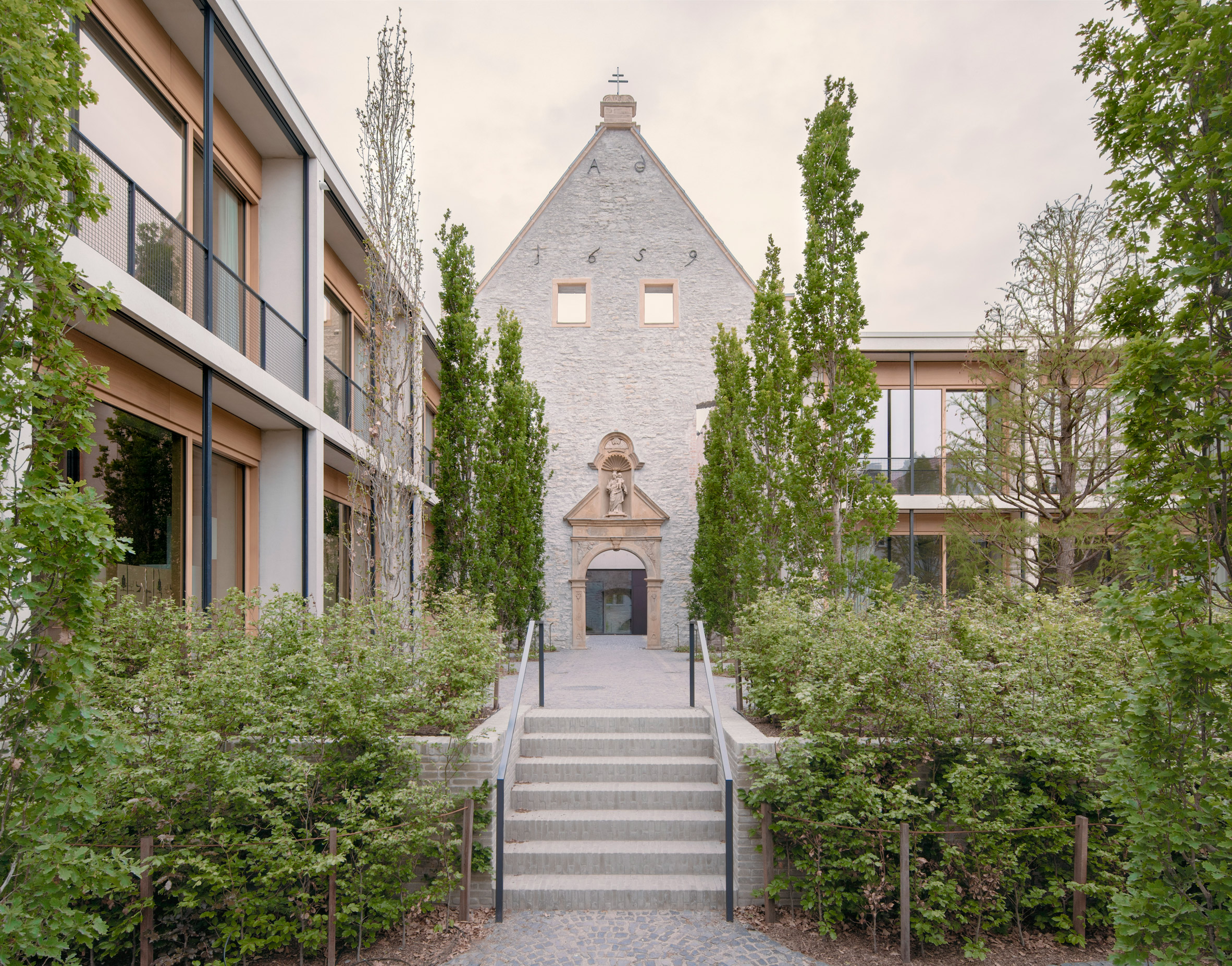 Chapel facade at Jacoby Studios by David Chipperfield Architects