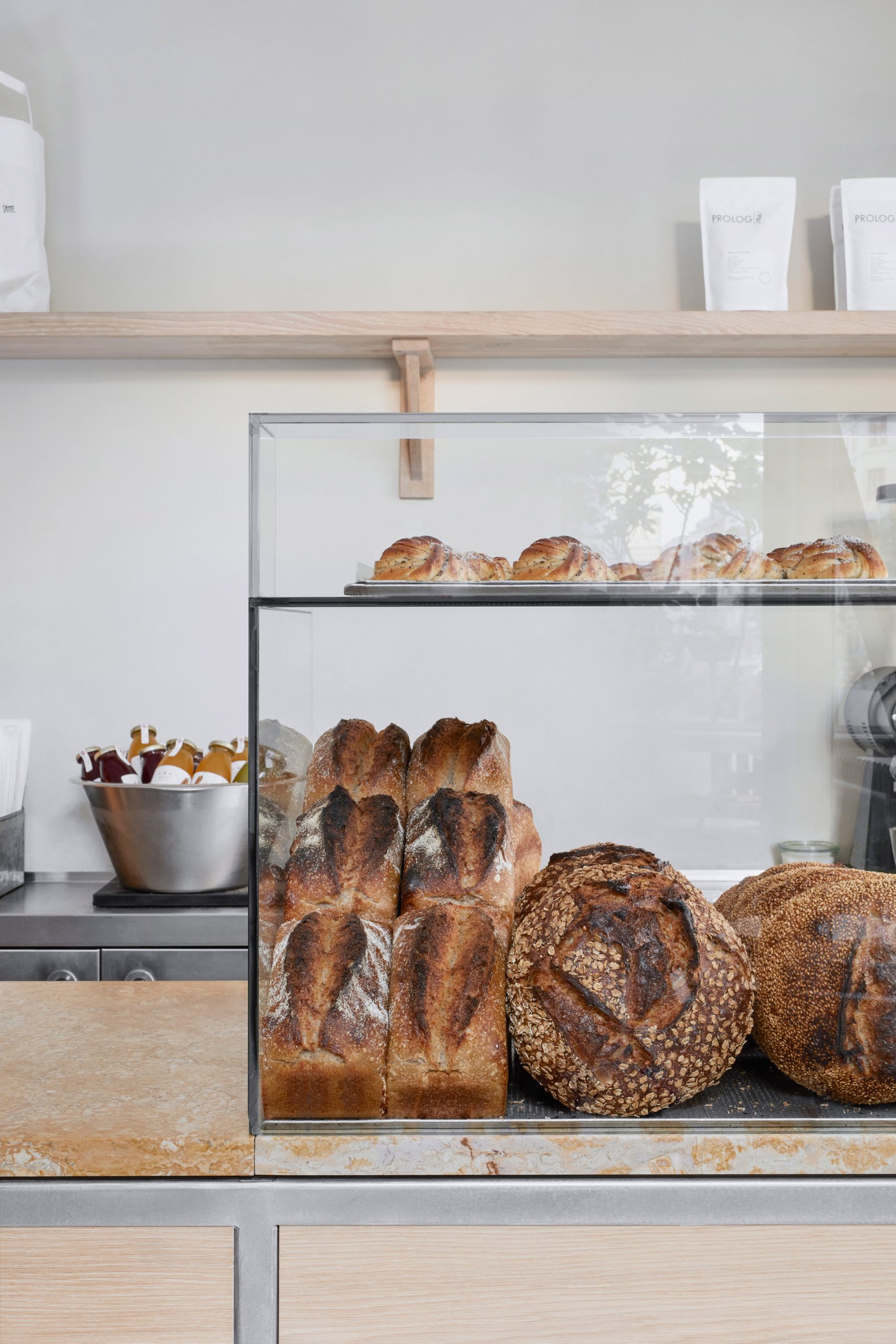 Juno the Bakery in Copenhagen features minimalist interiors