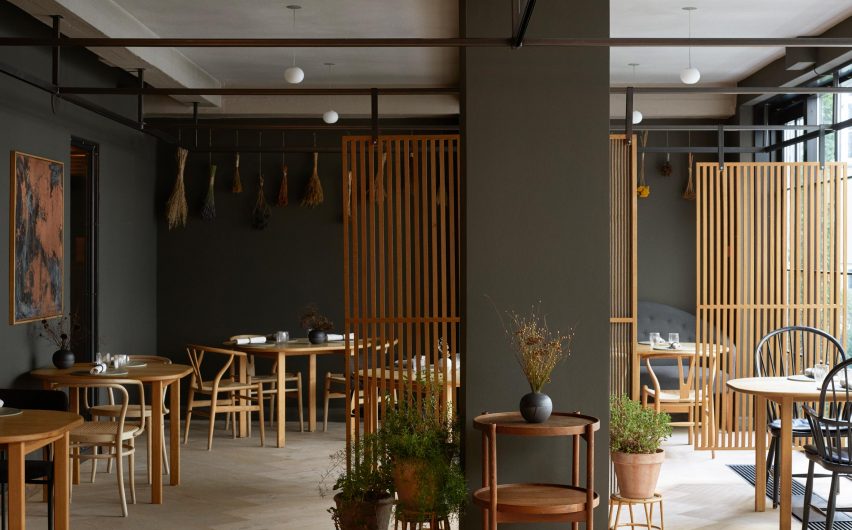 Dining room in Kadeau Copenhagen by OEO Studio