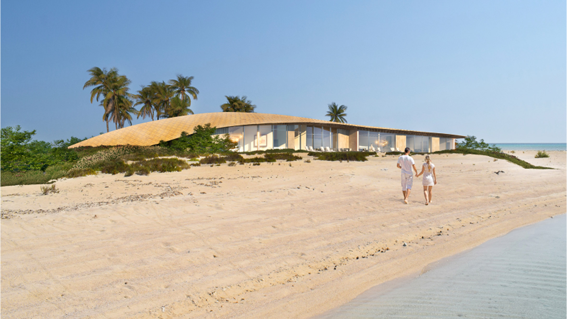 Kengo Kuma land villa for The Red Sea Project