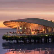 Kengo Kuma water villa for The Red Sea Project