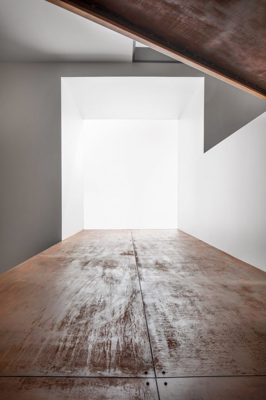 Skylight above staircase in King Edward Residence by Atelier Schwimmer in Montreal, Canada