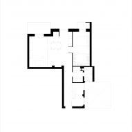 Plans for Retroscena apartment renovation by La Macchina Studio in Rome, Italy