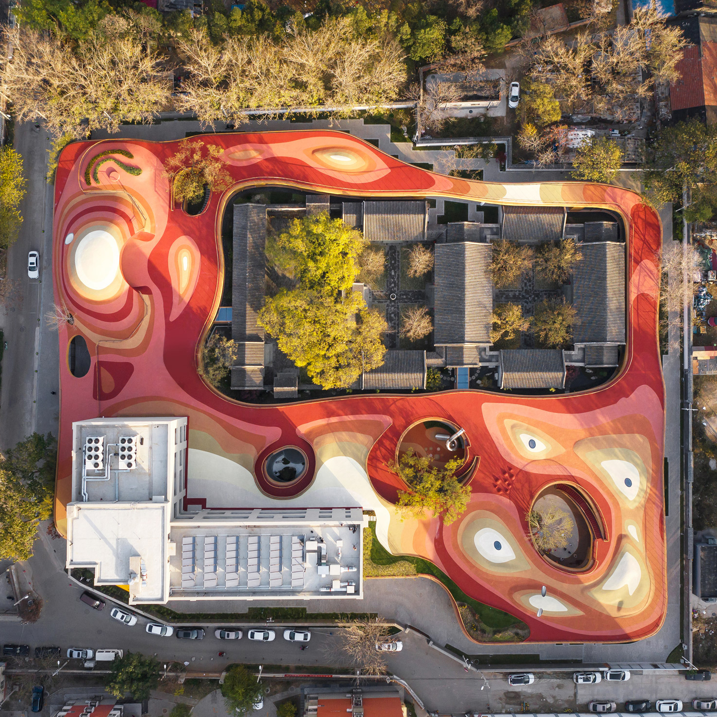 Dezeen's top 10 Chinese architecture projects of 2020: Courtyard Kindergarten, Beijing, by MAD