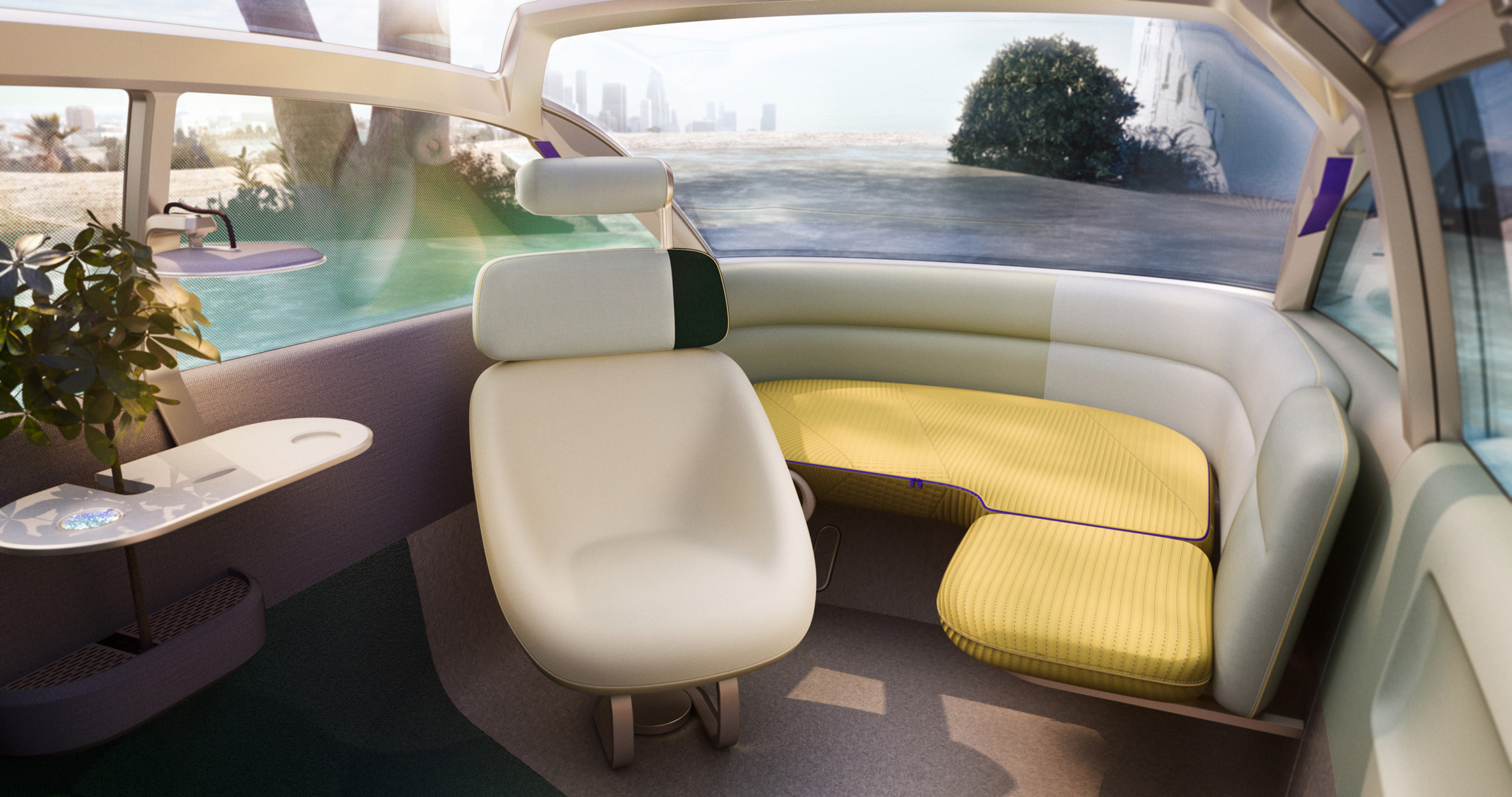 Interior of the MINI Vision Urbanaut concept vehicle