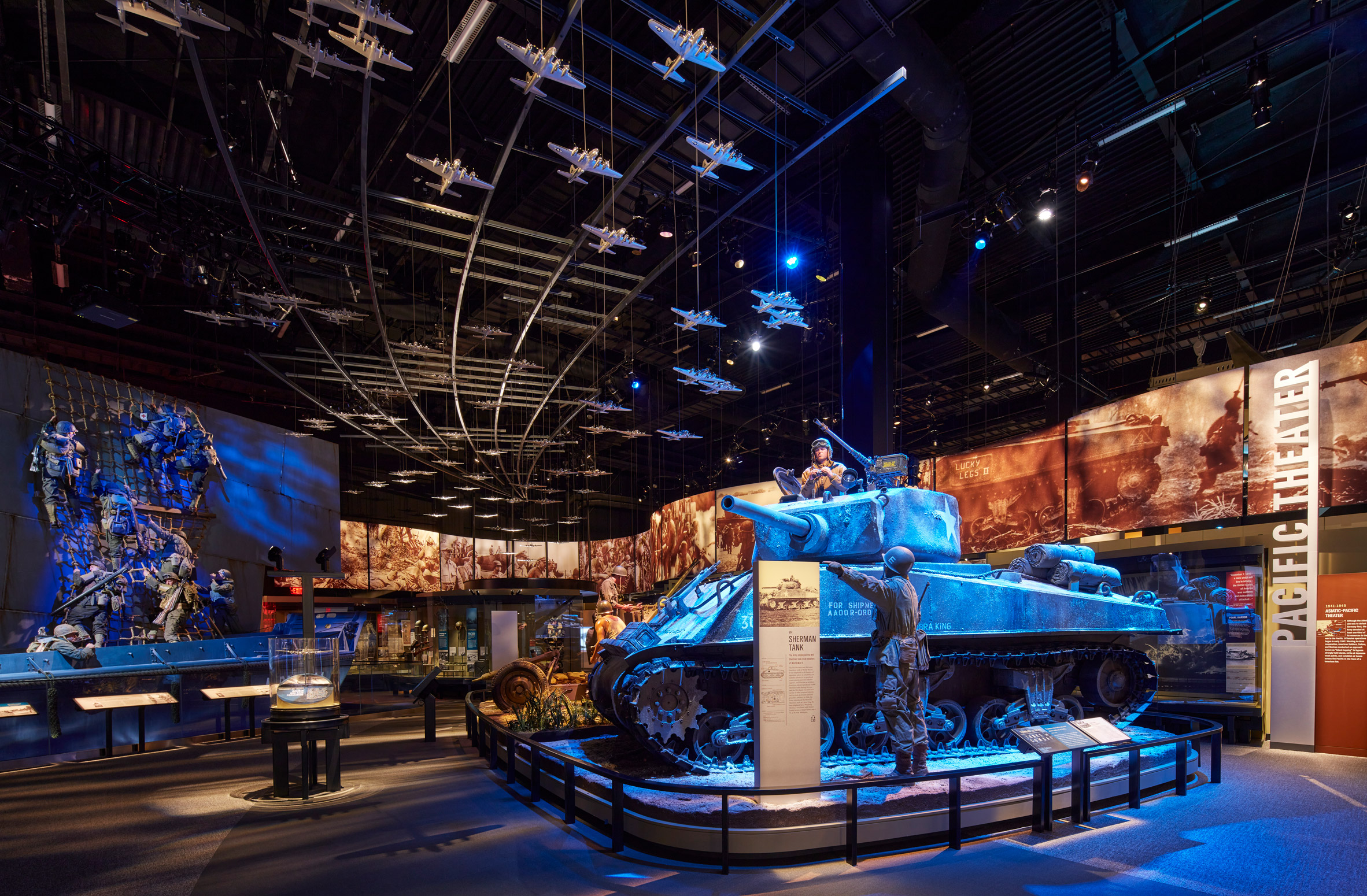 Exhibition space in National Museum of the United States Army by SOM