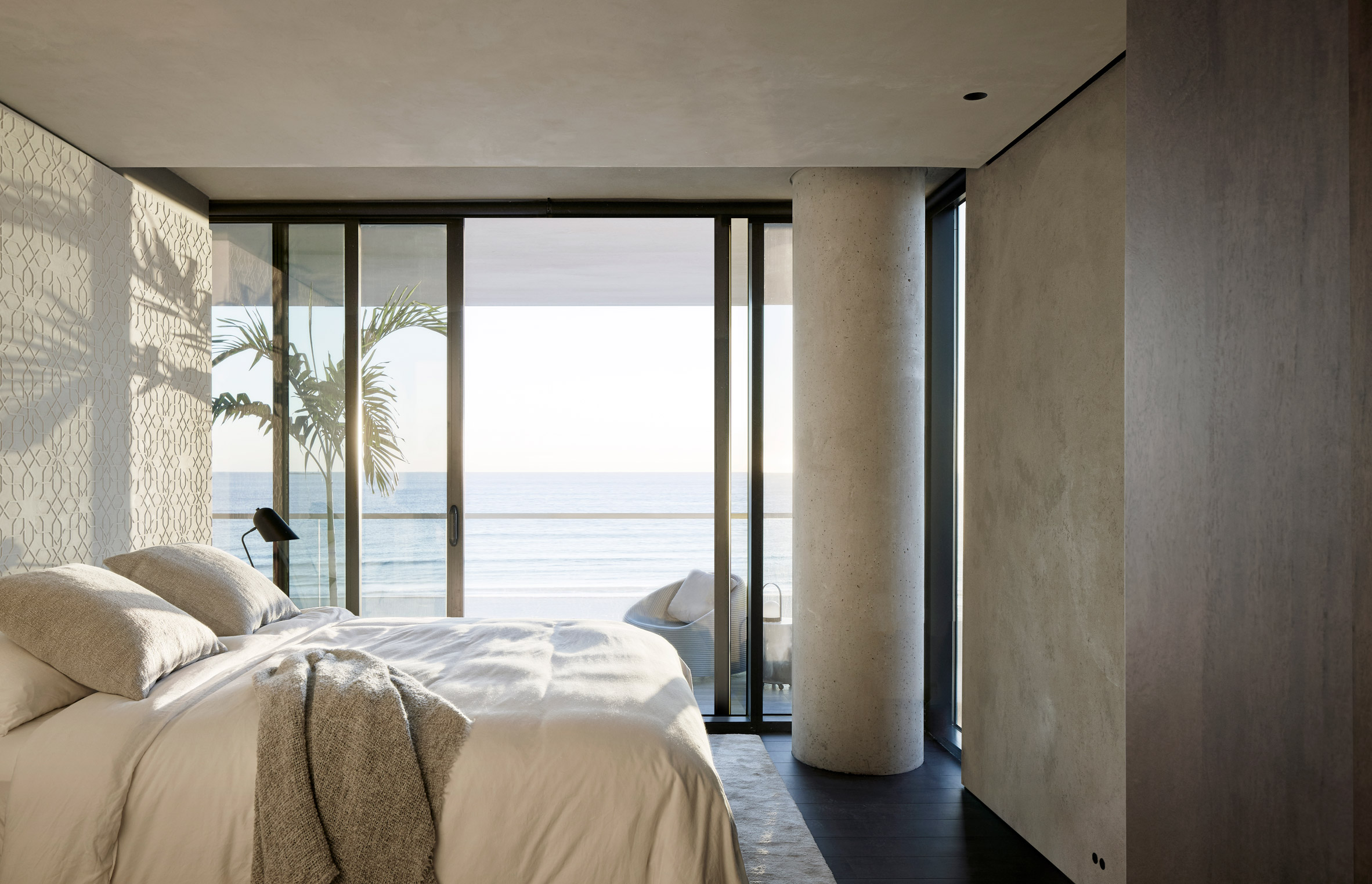 Master bedroom of Ocean Drive apartment by MW Works in Miami, Florida