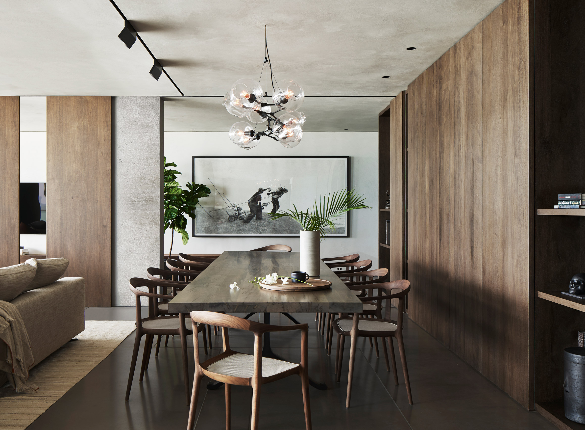 Dining area of Ocean Drive apartment by MW Works in Miami, Florida