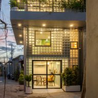 ROOM+ Design & Build replaces walls of house in Ho Chi Minh City with glass bricks