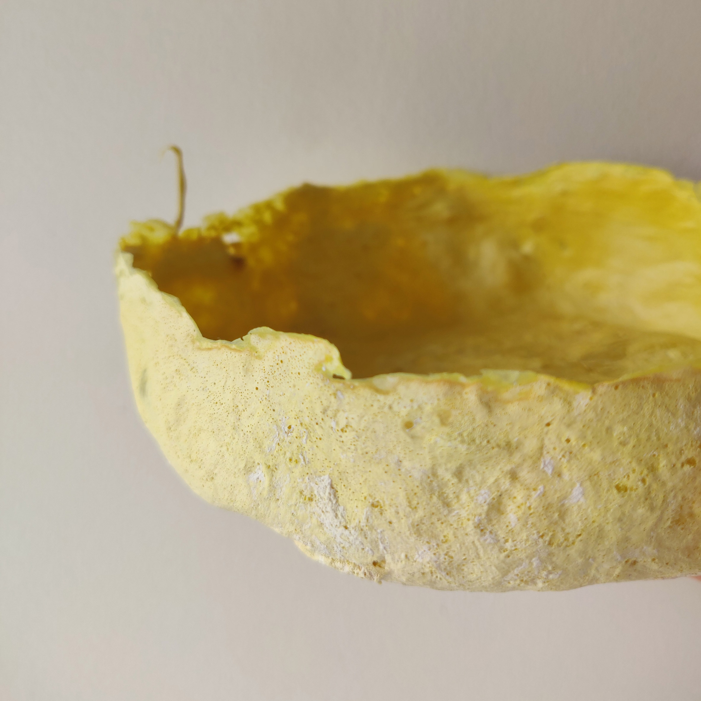 Yellow bowl from Sachi Tungare's Jugaad collection