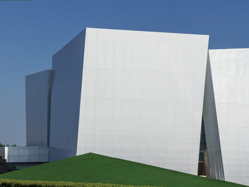 Exterior of Shuifa Geographic Information Industrial Park Exhibition Center by AOE in China