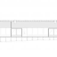A long section of SP House by (E)StudioRO in Chile