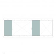 The mezzanine floor plan of SP House by (E)StudioRO in Chile