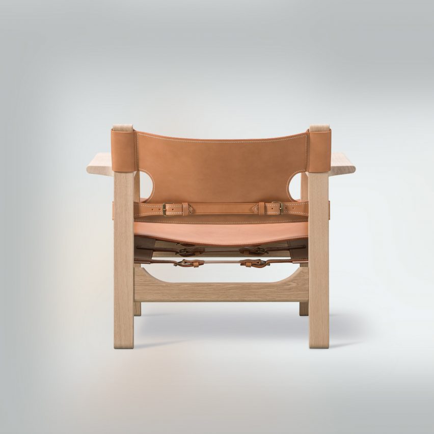 Back of the Spanish Chair by Børge Mogensen for Danish brand Fredericia