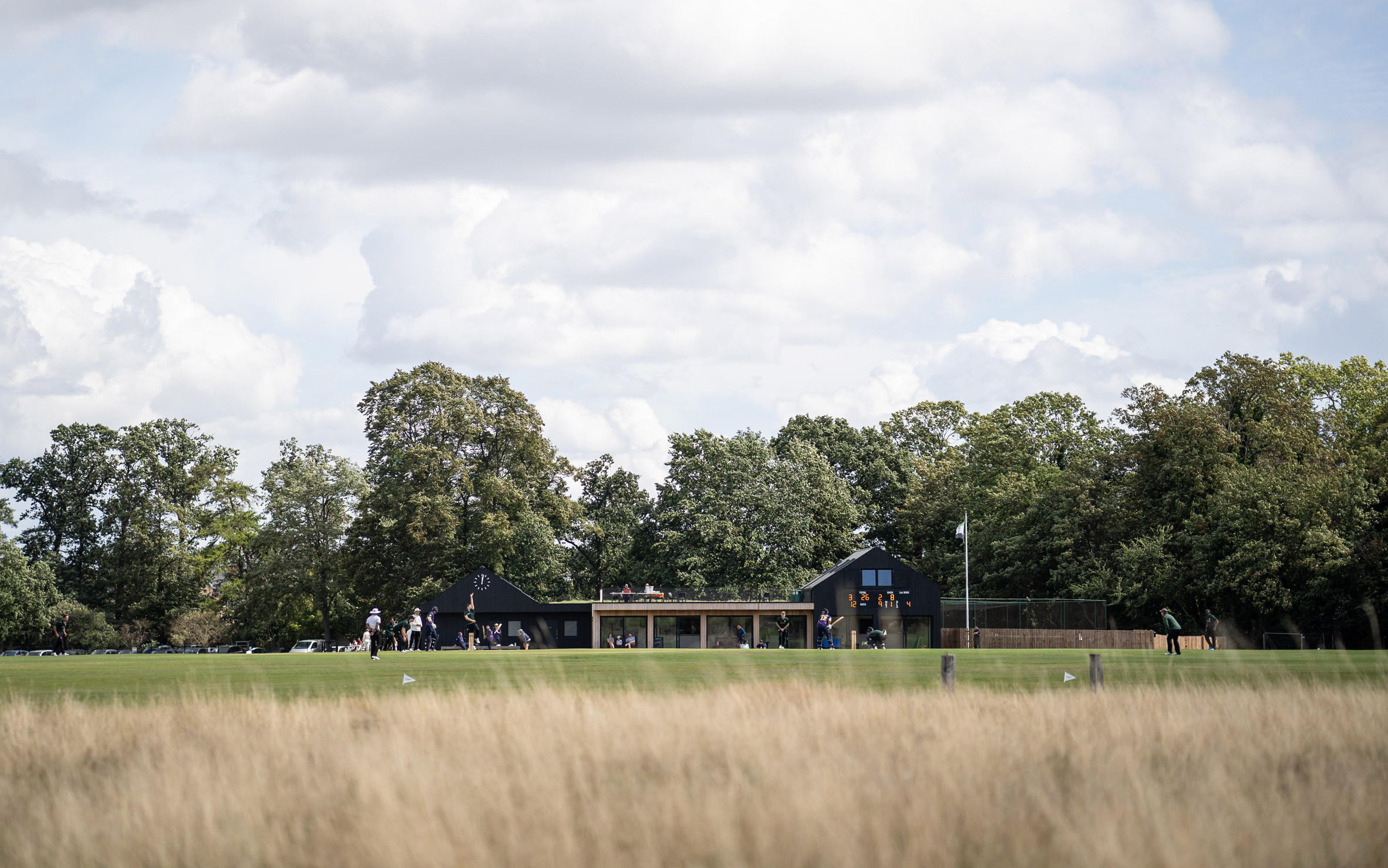 Cricket pavilion in London park