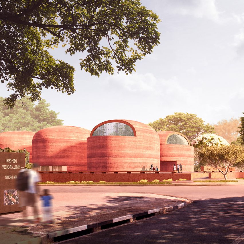 Rammed-earth domes will define Adjaye Associates' Thabo Mbeki Presidential Library