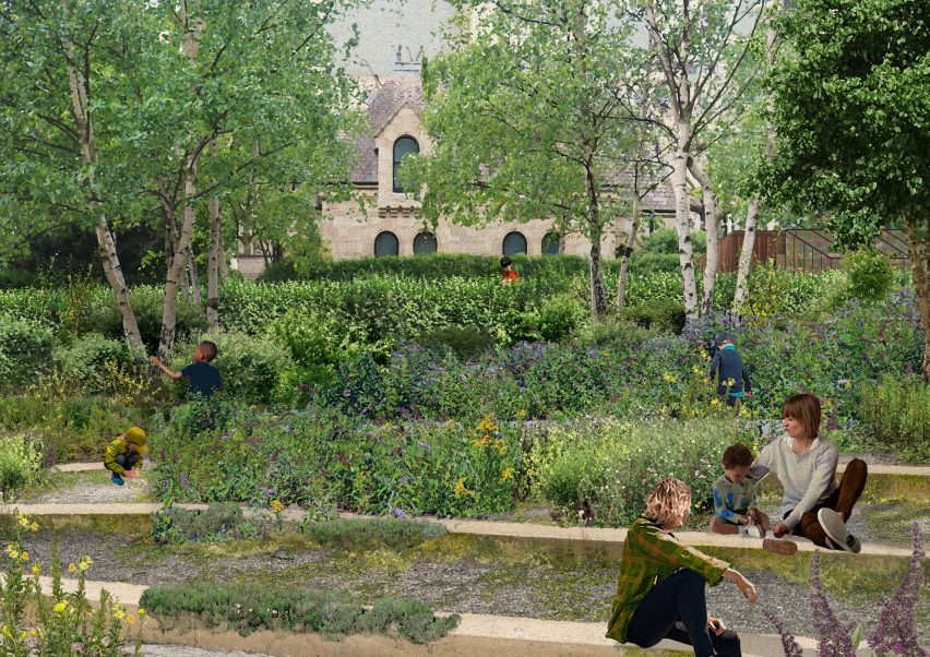A view the Urban Nature Project's west garden by Feilden Fowles