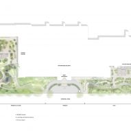 A landscape plan of the Urban Nature Project by Feilden Fowles