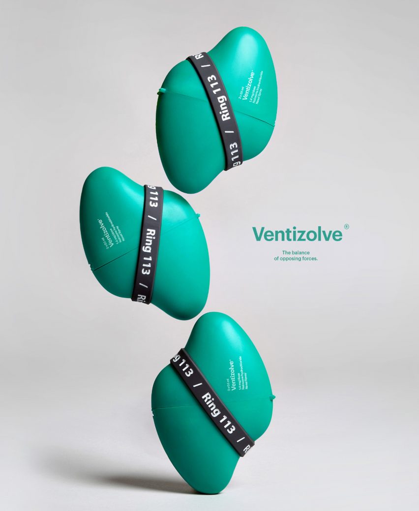 The Ventizolve naloxone kit by ANTI has a curved shape