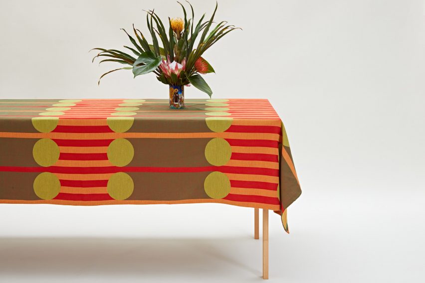 Aami Aami tablecloth from Yinka Ilori homeware collection