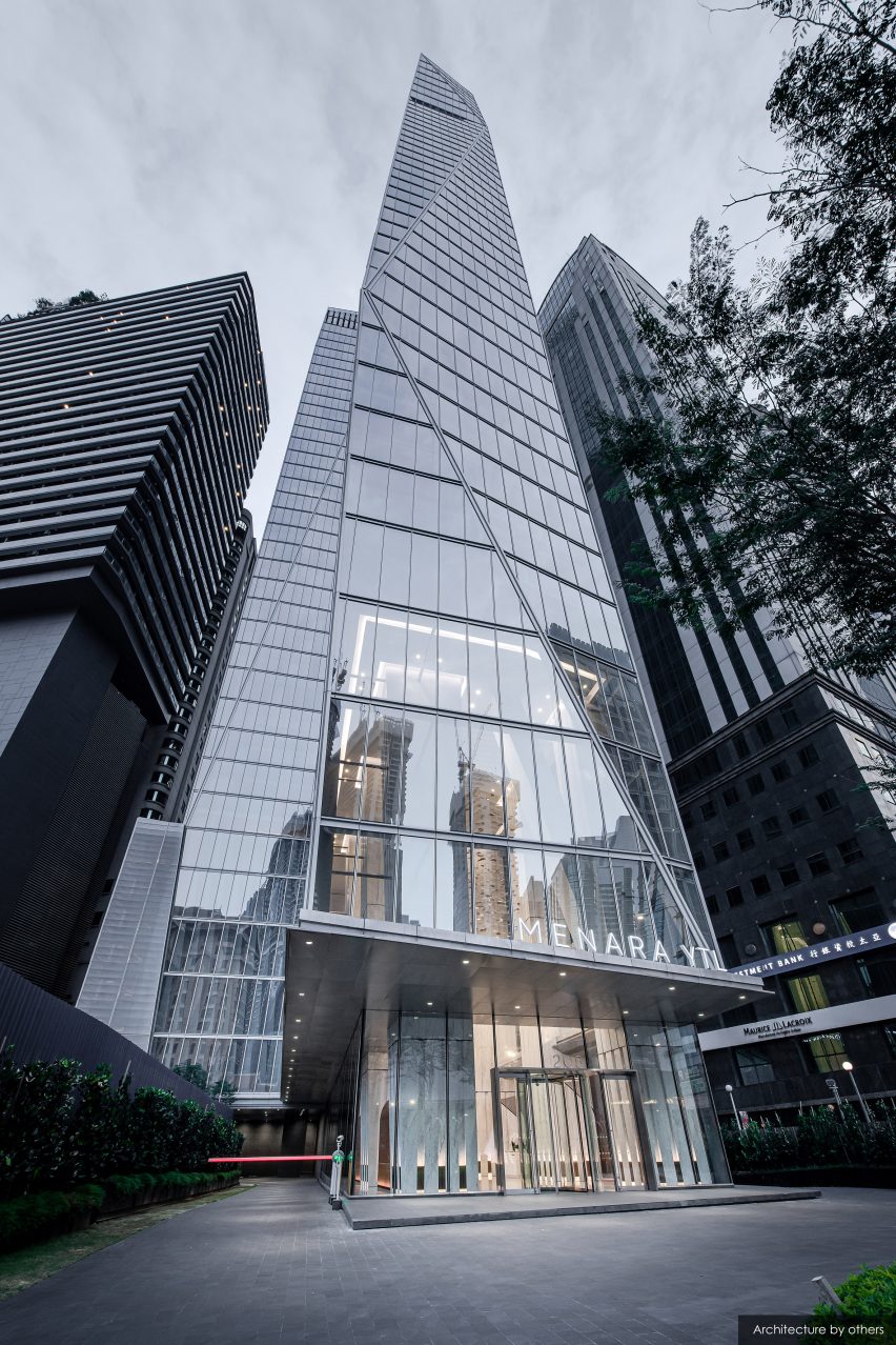 The YTL Headquarters skyscraper in Kuala Lumpur by Kohn Pedersen Fox