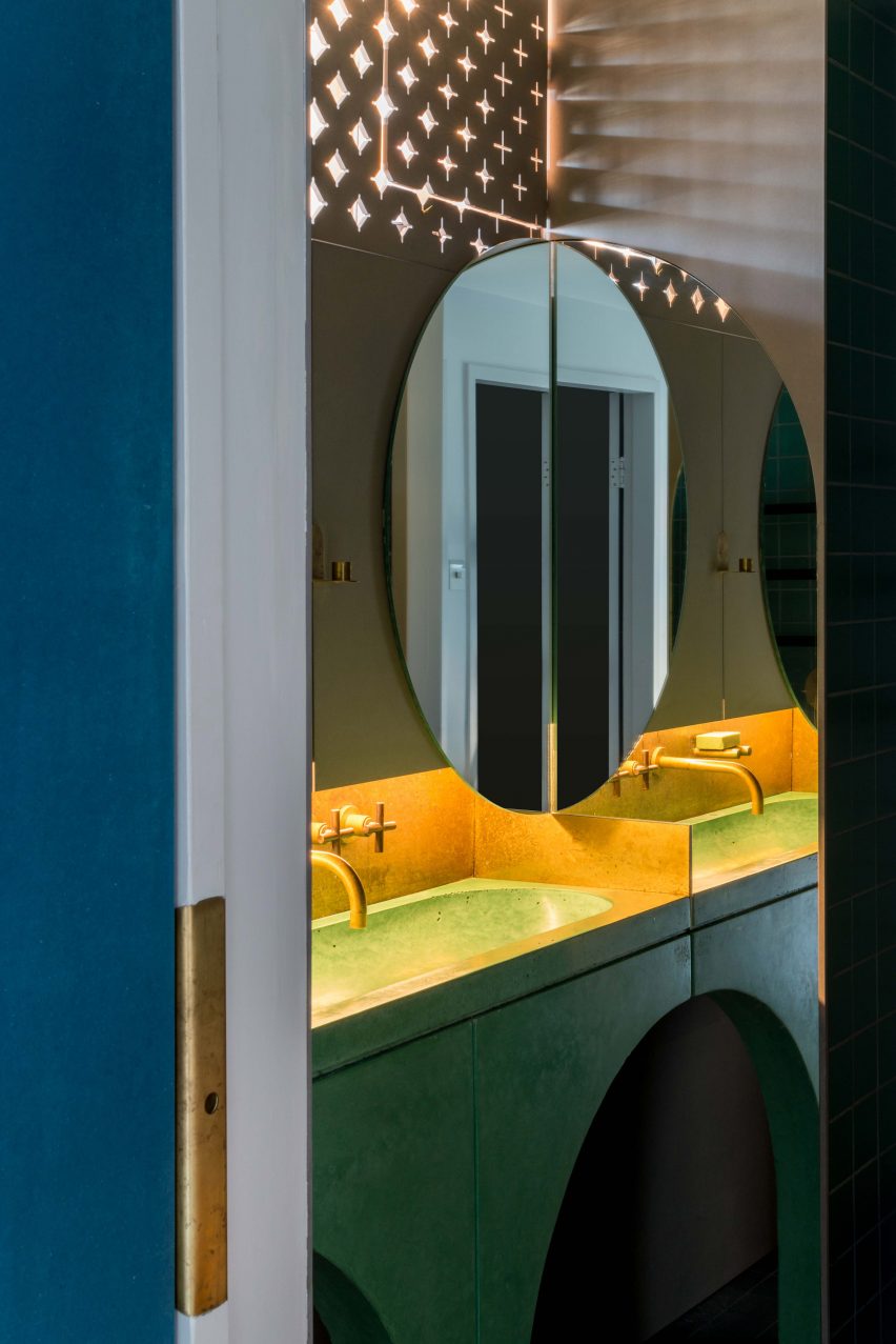 Bathroom of architect Ben Allen's London flat