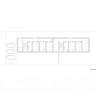 First floor plan of The Double Brick House by Arhitektura