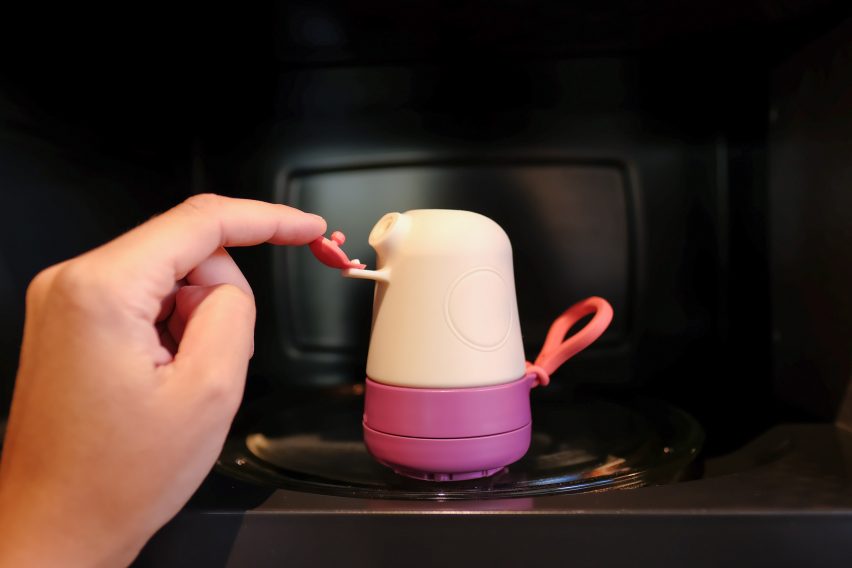 Emanui is a portable and reusable menstrual cup cleaner