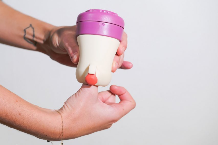Emanui is a portable and reusable menstrual cup cleaner